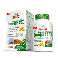 GreenDay® ProVEGAN Omega 3-6-9 Flaxseed 1000mg 60 softgels BOX