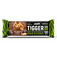 TiggerZero Multi-Layer Protein Bar 60g Dark Chocolate & Caramel