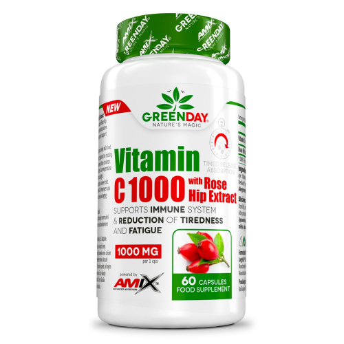 GreenDay Vitamin C 1000 s extraktem z šípků