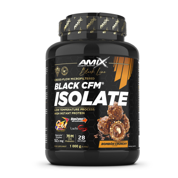 Amix™ Black Line Black CFM® Isolate 1000g - bombón crunchy