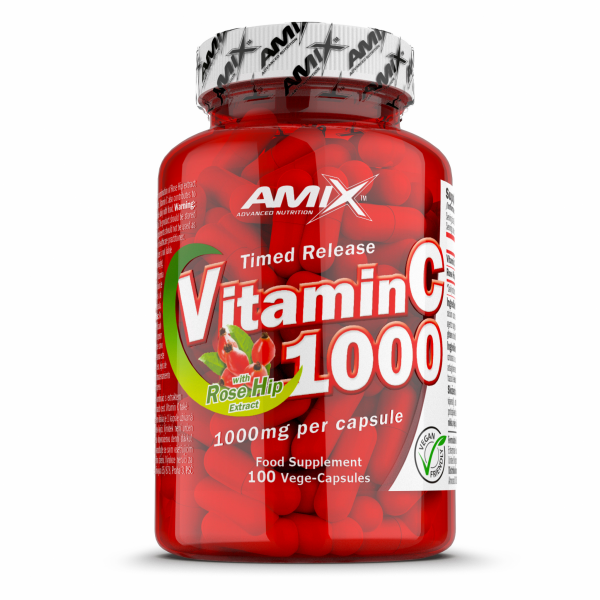 C-Vitamin + Rose Hips 1000mg 100cps