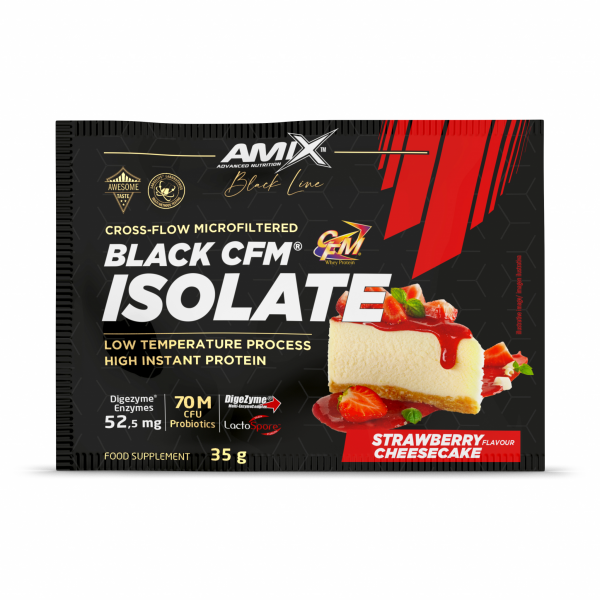 Amix™ Black Line Black CFM® Isolate 35g - strawberry cheesecake