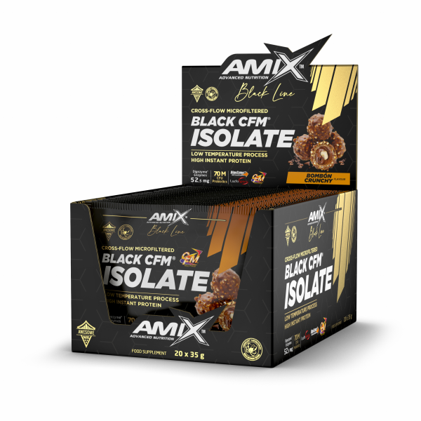 Amix™ Black Line Black CFM® Isolate 20x35g - bombón crunchy
