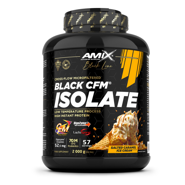 Amix™ Black Line Black CFM® Isolate 2000g - salted caramel ice cream